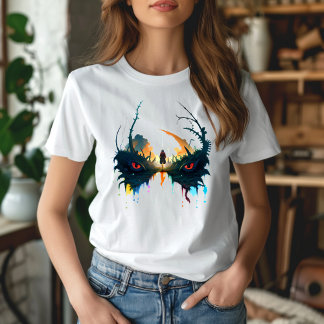 Adventure t-shirt in the eye of the monster