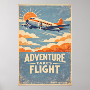 Adventure Takes Flight Poster