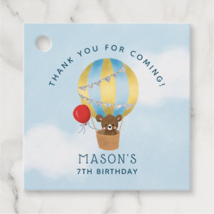 Adventure Theme Birthday Party Boy Thank You Favour Tags