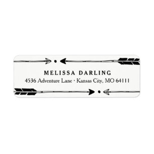 Adventure Themed Address Labels with Cute Arrows