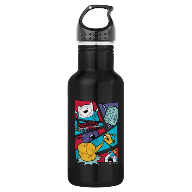 Adventure Time | Action Panel Graphic 532 Ml Water Bottle (Front)