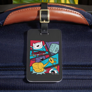 Adventure Time   Action Panel Graphic Luggage Tag