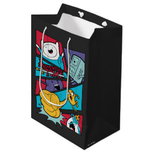 Adventure Time   Action Panel Graphic Medium Gift Bag