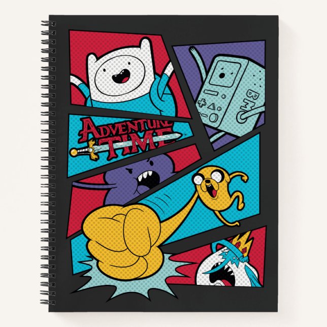 Adventure Time | Action Panel Graphic Notebook (Front)