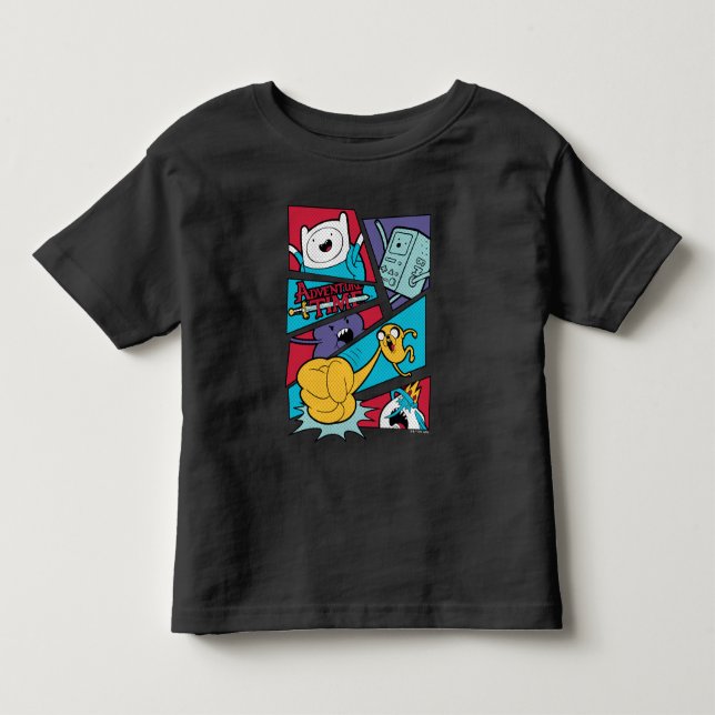 Adventure Time | Action Panel Graphic T-Shirt (Front)