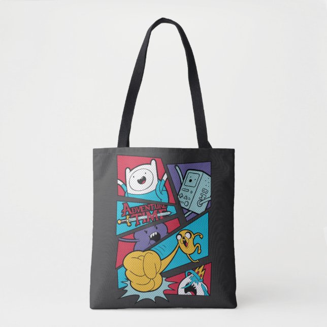 Adventure Time | Action Panel Graphic Tote Bag (Front)