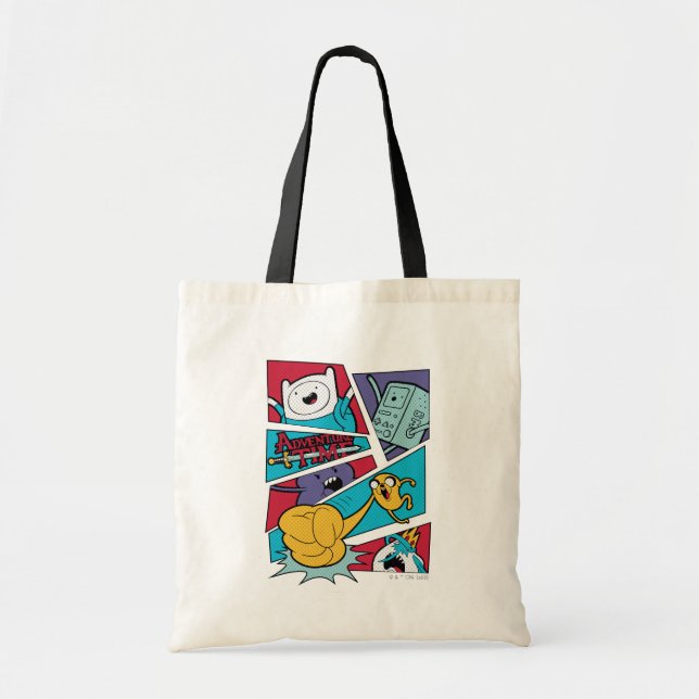 Adventure Time | Action Panel Graphic Tote Bag (Front)