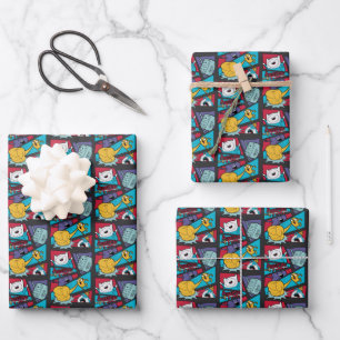 Adventure Time   Action Panel Graphic Wrapping Paper Sheet