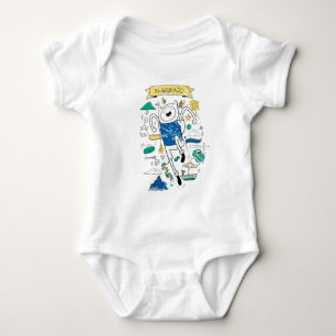 Adventure Time   "Algebraic" Finn Sketch T-Shirt Baby Bodysuit