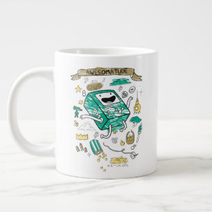 Adventure Time "Awesomatude" BMO Sketch Large Coffee Mug