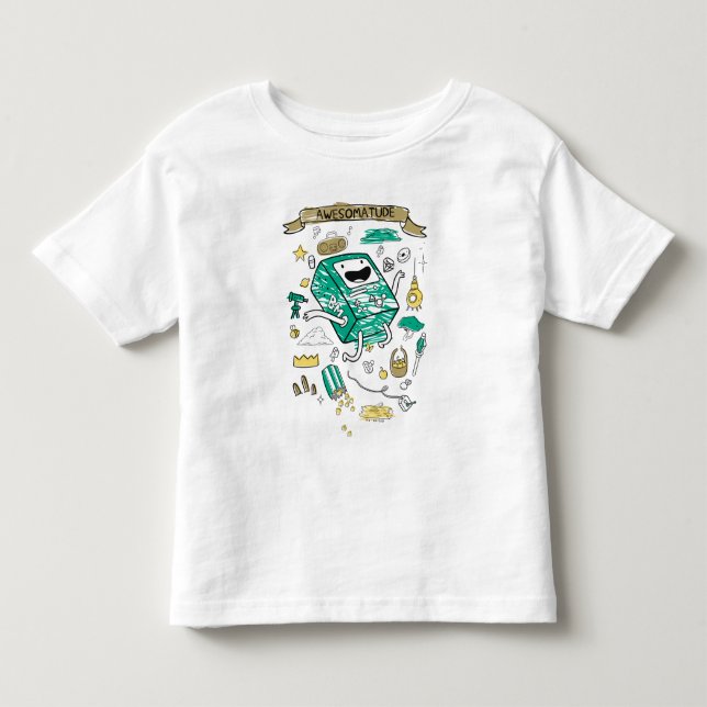 Adventure Time | "Awesomatude" BMO Sketch T-Shirt (Front)