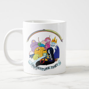 Adventure Time BMO Group Graphic Large Coffee Mug