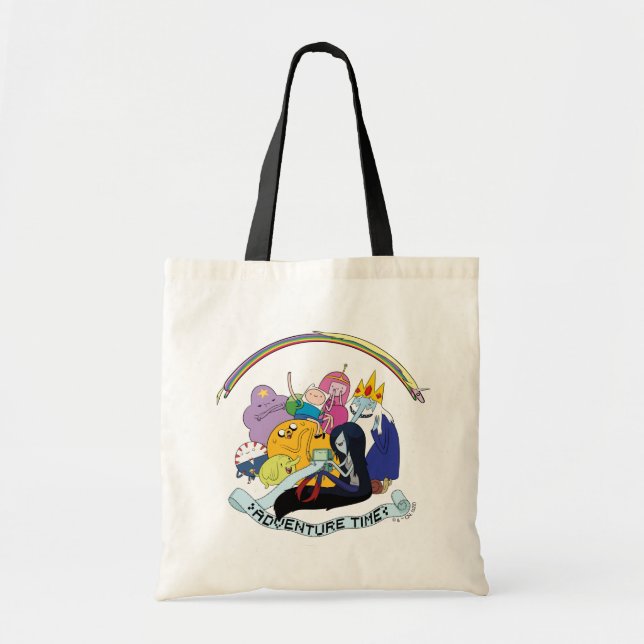 Adventure Time | BMO Group Graphic Tote Bag (Front)