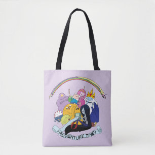 Adventure Time BMO Group Graphic Tote Bag
