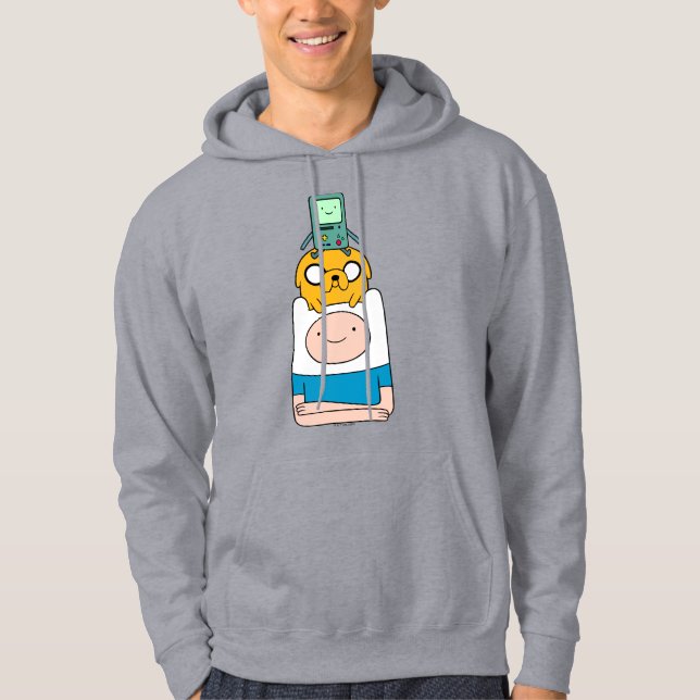 Adventure Time | BMO, Jake, & Finn Hoodie (Front)