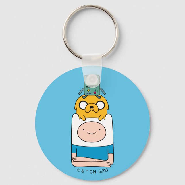 Adventure Time | BMO, Jake, & Finn Key Ring (Front)