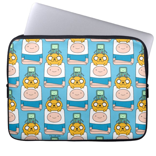 Adventure Time | BMO, Jake, & Finn Laptop Sleeve (Front)