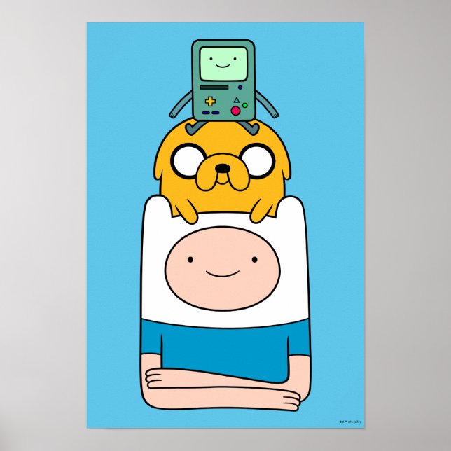 Adventure Time | BMO, Jake, & Finn Poster (Front)