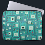 Adventure Time | BMO Pattern Laptop Sleeve<br><div class="desc">Check out this cute character pattern featuring BMO!</div>