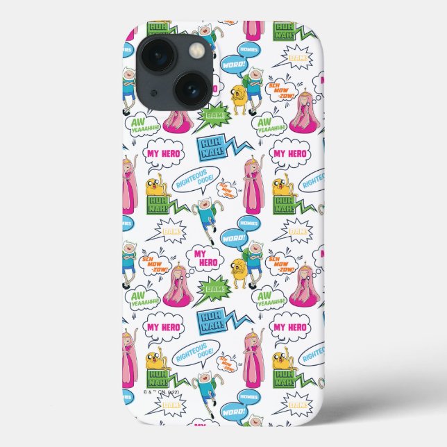 Adventure Time | Character Call-Out Pattern Case-Mate iPhone Case (Back)