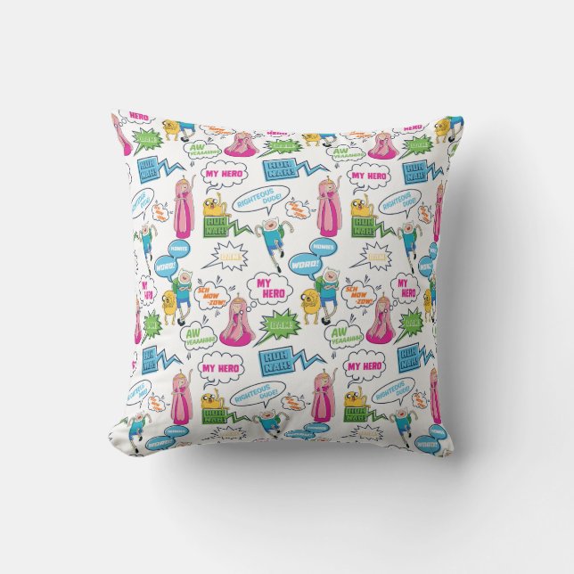 Adventure Time | Character Call-Out Pattern Cushion (Front)