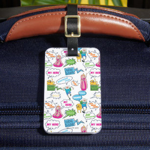 Adventure Time   Character Call-Out Pattern Luggage Tag