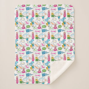 Adventure Time   Character Call-Out Pattern Sherpa Blanket