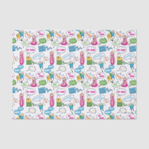 Adventure Time Character Call-Out Pattern Tissue Paper