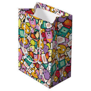 Adventure Time   Character Toss Pattern Medium Gift Bag