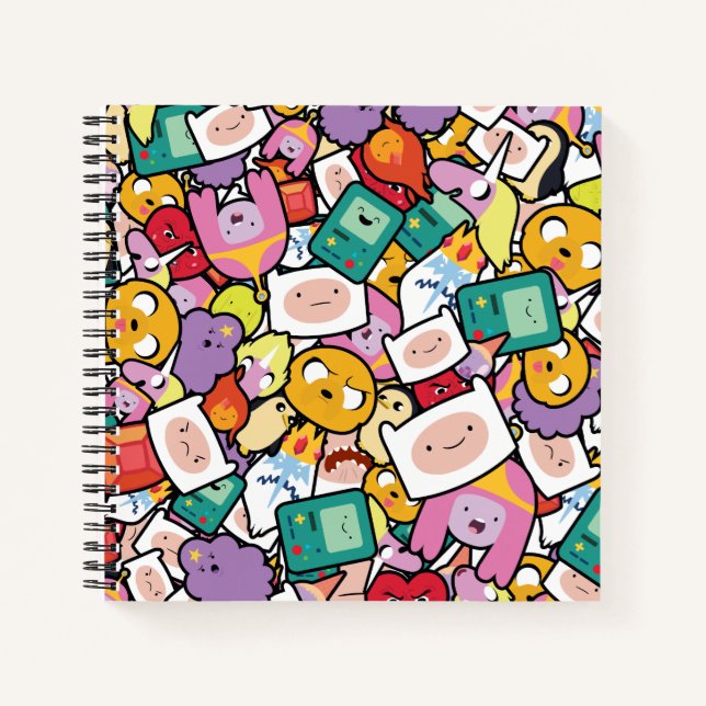 Adventure Time | Character Toss Pattern Notebook (Front)