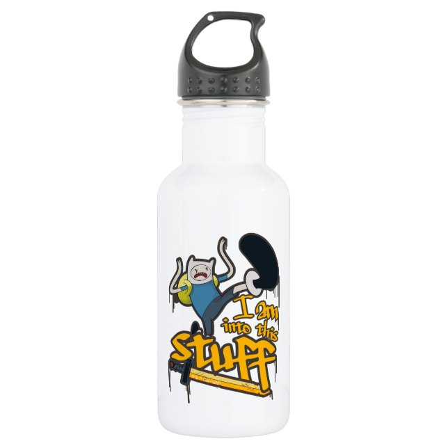 Adventure Time | Finn "I Am Into This Stuff" 532 Ml Water Bottle (Front)