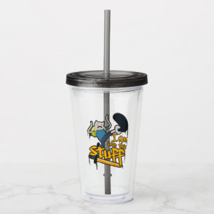 Adventure Time   Finn "I Am Into This Stuff" Acrylic Tumbler