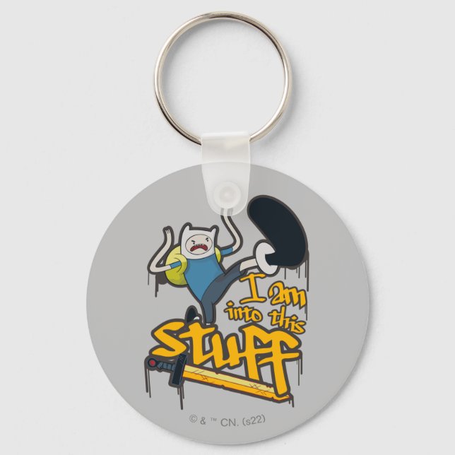 Adventure Time | Finn "I Am Into This Stuff" Key Ring (Front)