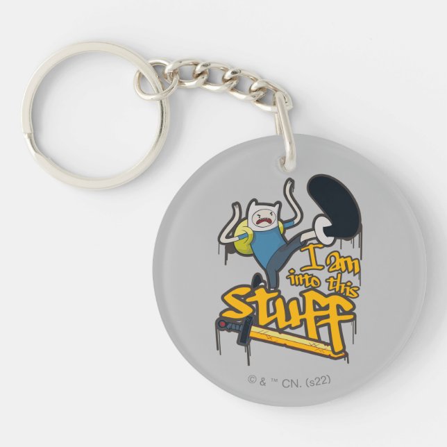 Adventure Time | Finn "I Am Into This Stuff" Key Ring (Front)