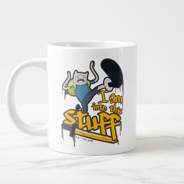 Adventure Time | Finn "I Am Into This Stuff" Large Coffee Mug (Left)