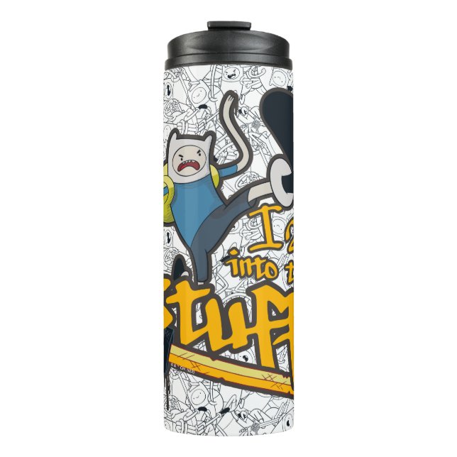 Adventure Time | Finn "I Am Into This Stuff" Thermal Tumbler (Front)