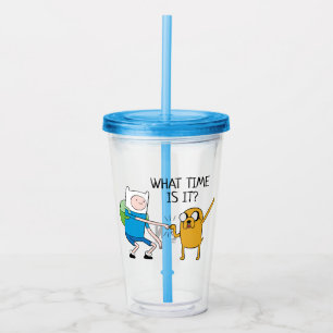 Adventure Time   Finn & Jake Fist Bump Acrylic Tumbler