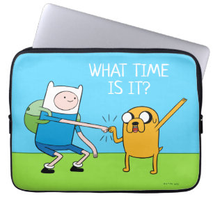Adventure Time   Finn & Jake Fist Bump Laptop Sleeve