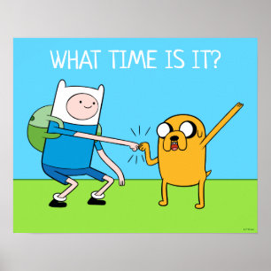 Adventure Time Finn & Jake Fist Bump Poster