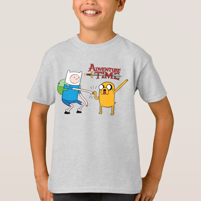 Adventure Time | Finn & Jake Fist Bump T-Shirt (Front)