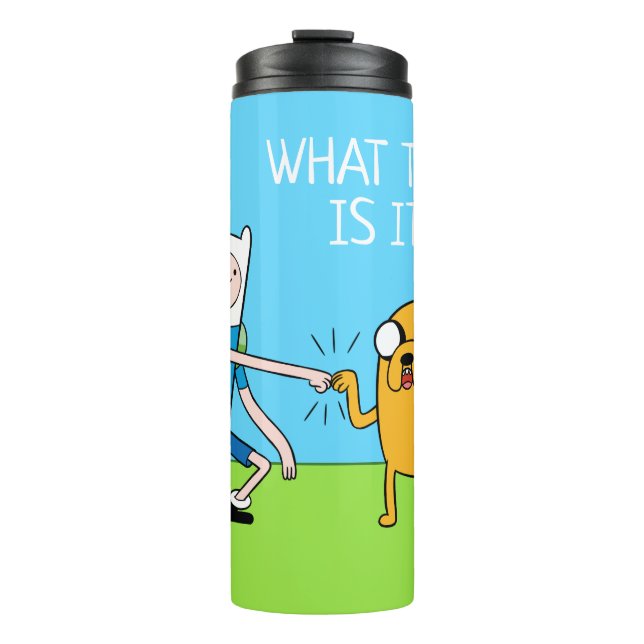 Adventure Time | Finn & Jake Fist Bump Thermal Tumbler (Front)