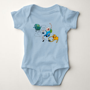 Adventure Time Finn & Jake Play With BMO T-Shirt Baby Bodysuit