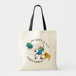 Adventure Time   Finn & Jake Play With BMO Tote Bag