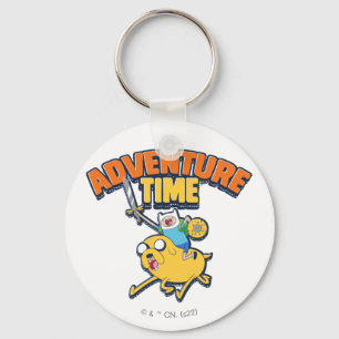 Adventure Time Finn Riding Jake Key Ring