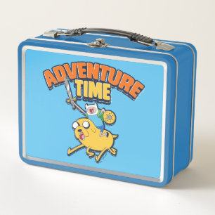 Adventure Time Finn Riding Jake Metal Lunch Box