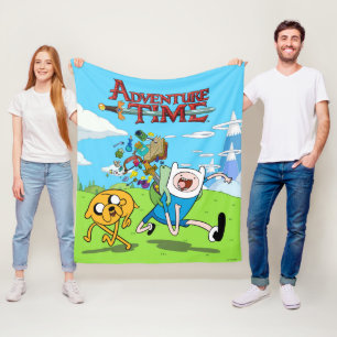 Adventure Time   Finn's Backpack Adventure Gear Fleece Blanket