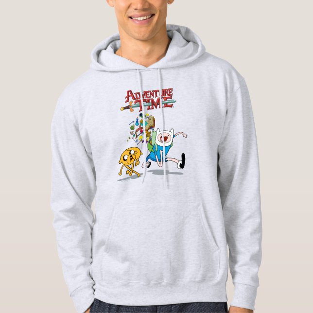 Adventure Time | Finn's Backpack Adventure Gear Hoodie (Front)