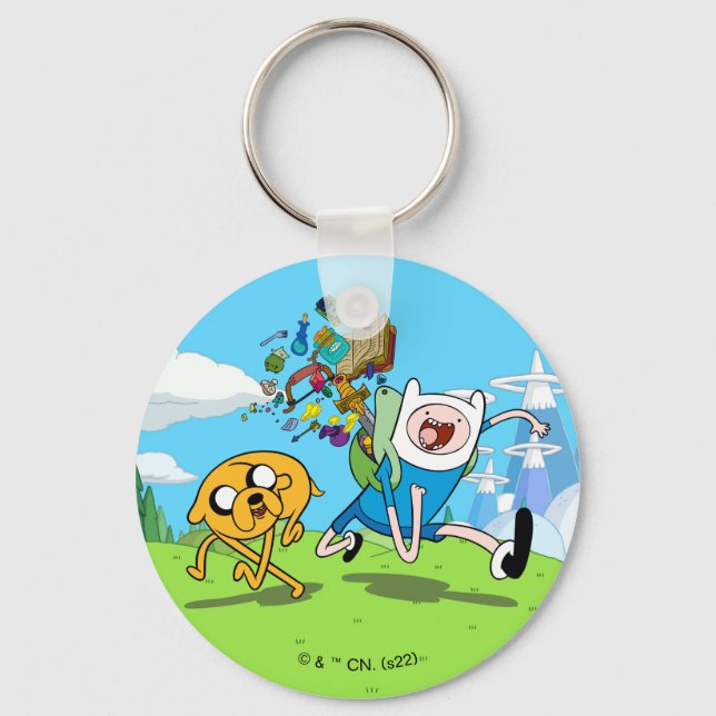 Adventure Time | Finn's Backpack Adventure Gear Key Ring (Front)