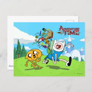 Adventure Time   Finn's Backpack Adventure Gear Postcard