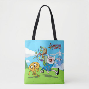 Adventure Time   Finn's Backpack Adventure Gear Tote Bag